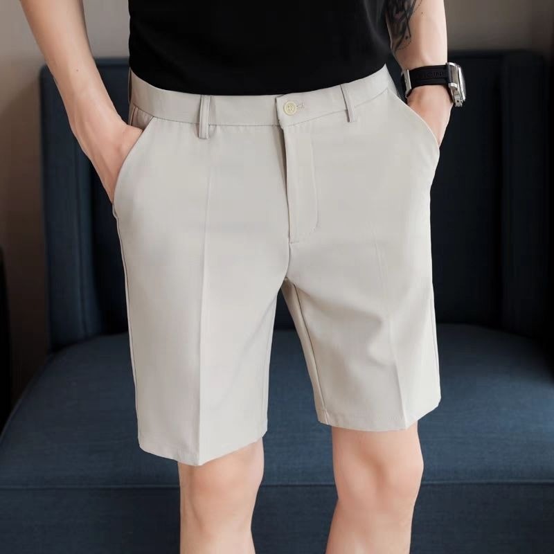 شورت رجالي ضيق (سليم فيت) صيفي - مراجعة Shorts Chino Slim وسعره